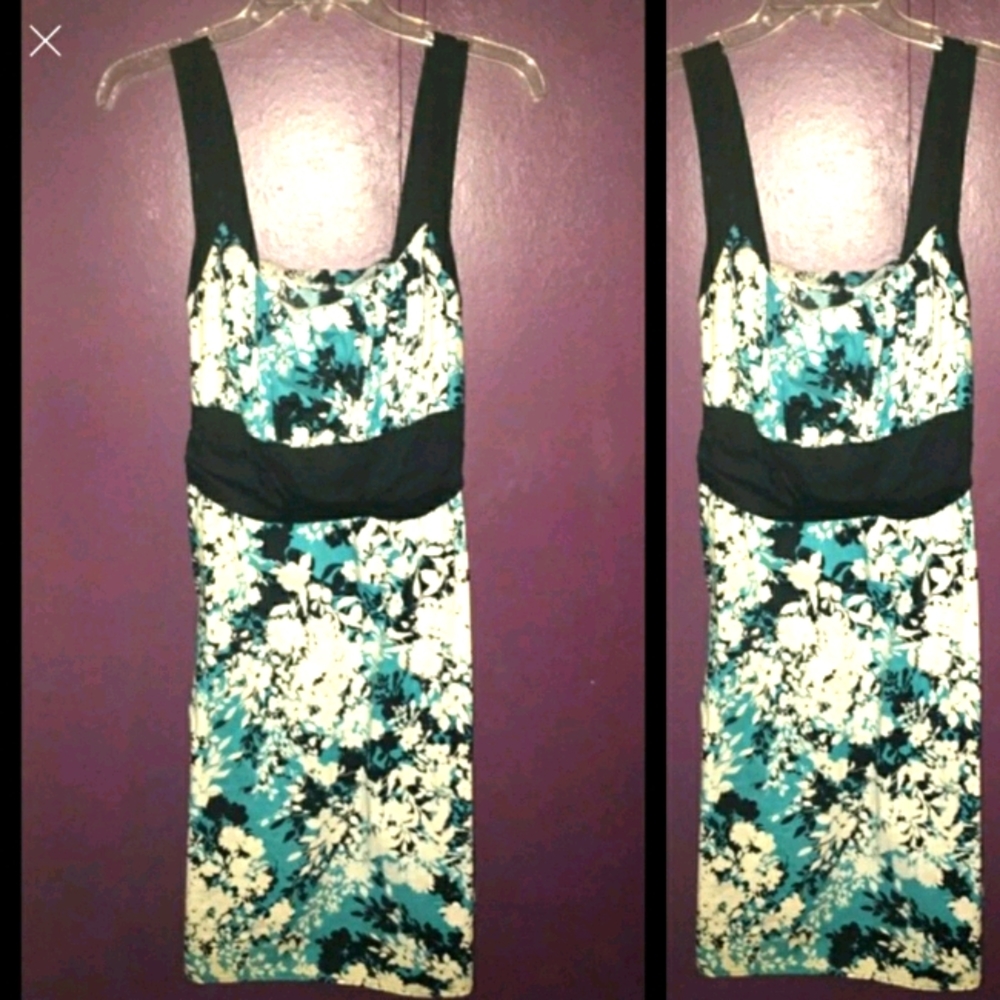 B. Smart blue black sleeveless dress size 14